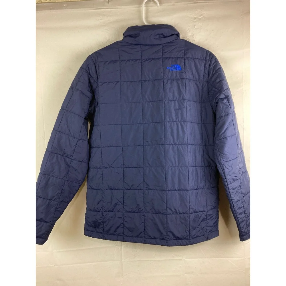 The North Face Puffer Jacket Boys XL 18/20 Mens Small Blue Quilted Zip Up Logo